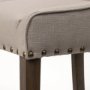 68588 - Kensington 27.5" Seat Height Beige Fabric Seat Brown Wood Frame Counter Stool