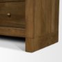 71310 - Suri Mid Brown Wood W/Glass Doors Arched Curio Cabinet