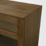 71312 - Suri Mid Brown Wood w/ Glass 4-Door Closed Sideboard
