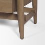 71322 - Hollis Gray-Brown Wood 3-Drawer Closed Nightstand