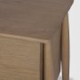 71322 - Hollis Gray-Brown Wood 3-Drawer Closed Nightstand