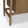71323 - Hollis Gray-Brown Wood Curio Cabinet