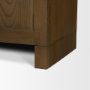 71328 - Henry Dark & Light Brown Oak Wood w/ Glass Doors Curio Cabinet