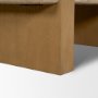 71329-AB - Milos Travertine Top w/ Light Brown Oak Wood Coffee Table