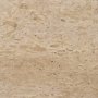 71330-AB - Milos Travertine Top w/ Light Brown Oak Wood Console Table