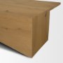 71334 - West Light Brown Oak Wood Rectangular Coffee Table