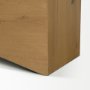 71334 - West Light Brown Oak Wood Rectangular Coffee Table