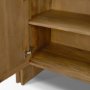 71336 - Notts Brown Wood 2-Door Accent Cabinet