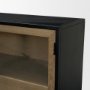 71347 - Sloan 80" Light Brown Wood W/Black Metal Frame Sideboard