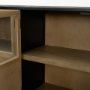 71347 - Sloan 80" Light Brown Wood W/Black Metal Frame Sideboard