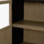 71348 - Sloan 40.0W Light Brown W/Black Metal Frame Accent Cabinet