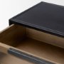 71349 - Sloan Light Brown W/ Black Metal Frame Side Table