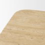 71358-AB - Tavora Ribbed Square Travertine Coffee Table