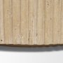 71359 - Elara Ribbed Oblong Travertine Coffee Table