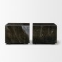 71362 - Quadra 20" Solid Cappuccino Marble Square Coffee Table