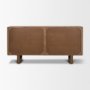 71374 - Wexlan Solid Wood w/ Leather Weave 4 Door Closed Sideboard