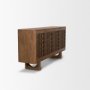 71374 - Wexlan Solid Wood w/ Leather Weave 4 Door Closed Sideboard