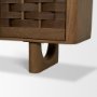 71374 - Wexlan Solid Wood w/ Leather Weave 4 Door Closed Sideboard