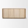 71376 - Serrin Solid Wood w/ Travertine 4 Door Closed Sideboard