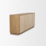 71376 - Serrin Solid Wood w/ Travertine 4 Door Closed Sideboard