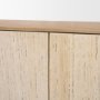 71376 - Serrin Solid Wood w/ Travertine 4 Door Closed Sideboard