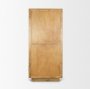 71379 - Valterra Light Brown Wood w/ Travertine 4 Door Tall Cabinet
