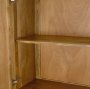 71379 - Valterra Light Brown Wood w/ Travertine 4 Door Tall Cabinet