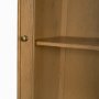 71380 - Hawthorne Solid Oak Wood w/ Glass Curio Cabinet