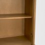 71380 - Hawthorne Solid Oak Wood w/ Glass Curio Cabinet
