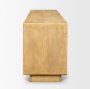 71381 - Valterra Light Brown Wood w/ Travertine 6 Door Media Console