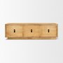 71381 - Valterra Light Brown Wood w/ Travertine 6 Door Media Console