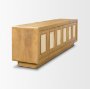 71381 - Valterra Light Brown Wood w/ Travertine 6 Door Media Console