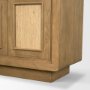 71381 - Valterra Light Brown Wood w/ Travertine 6 Door Media Console