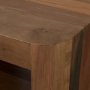 71385 - Dunmore Solid Wood Rectangular Open Shelf Side Table