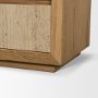 71392 - Travona Oak Wood w/ Travertine 6 Drawer Dresser
