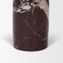 71394 - Bellancia Rosso Red Levanto Marble Pedastal Side Table