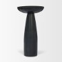 71395 - Bellancia Nero Black Marquina Marble Pedestal Side Table