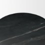 71395 - Bellancia Nero Black Marquina Marble Pedestal Side Table