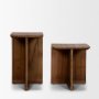 71406 - Lucan Mid-Dark Brown Reclaimed Wood Side Tables