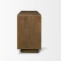 71410 - Valterra Dark Brown Wood w/ Cappuccino Marble 4 Door Sideboard