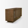 71410 - Valterra Dark Brown Wood w/ Cappuccino Marble 4 Door Sideboard