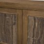 71410 - Valterra Dark Brown Wood w/ Cappuccino Marble 4 Door Sideboard