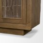71410 - Valterra Dark Brown Wood w/ Cappuccino Marble 4 Door Sideboard
