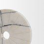 71475 - Orin White Marble Round Disc Decorative Object