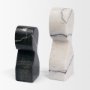 71476 - Shadow White & Black Marble Bookends