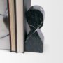 71476 - Shadow White & Black Marble Bookends