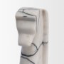 71477 - Cavalli Black and White Marble Horse Bookends