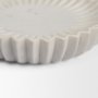 71481 - Fiora Round White Marble Scalloped Decorative Bowl