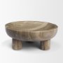 71482 - Vasca Gray Marble Decorative Pedestal Bowl