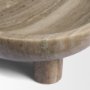 71482 - Vasca Gray Marble Decorative Pedestal Bowl